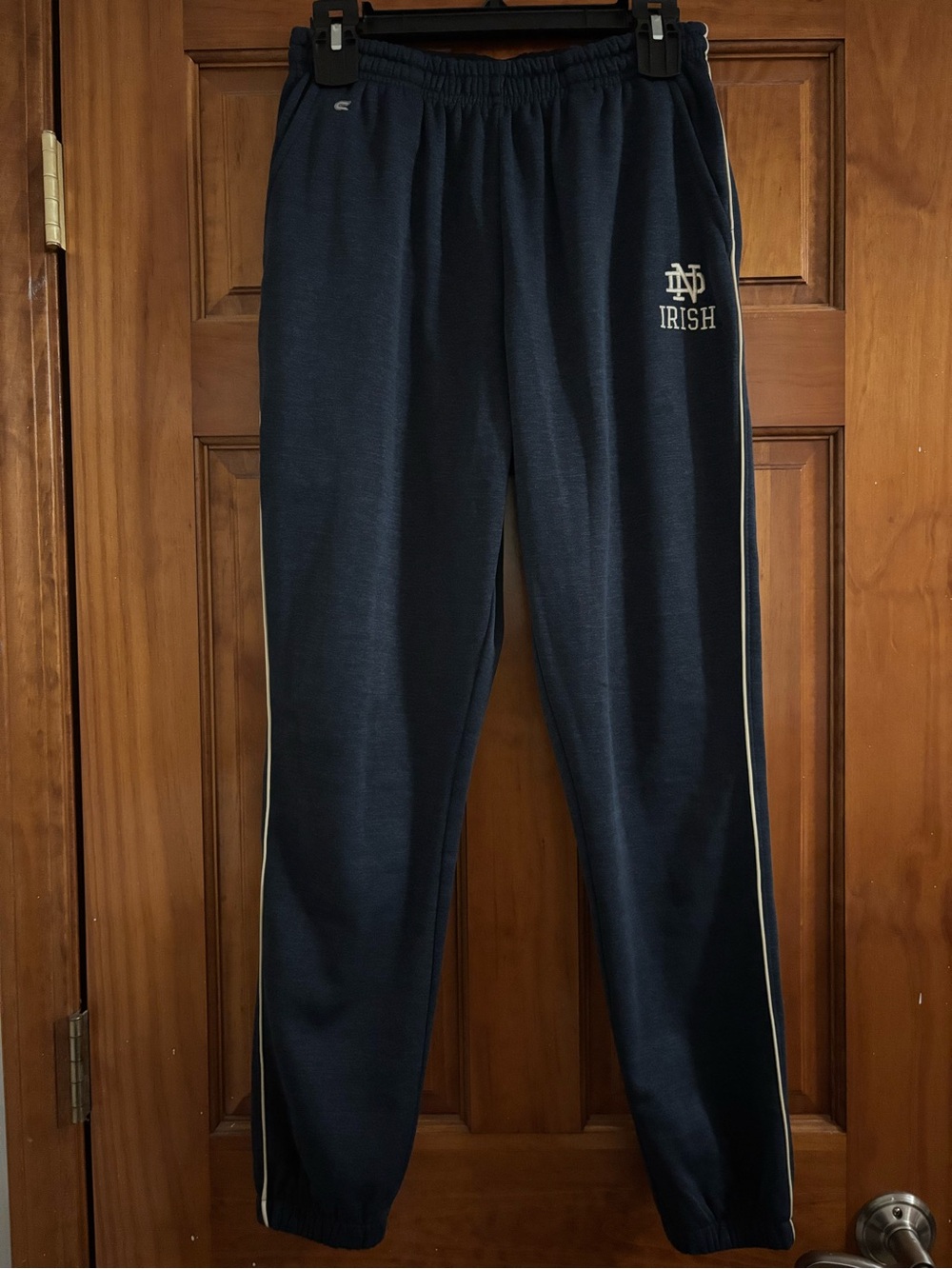 Colosseum Navy Blue Men's Track Joggers with Side Stripe